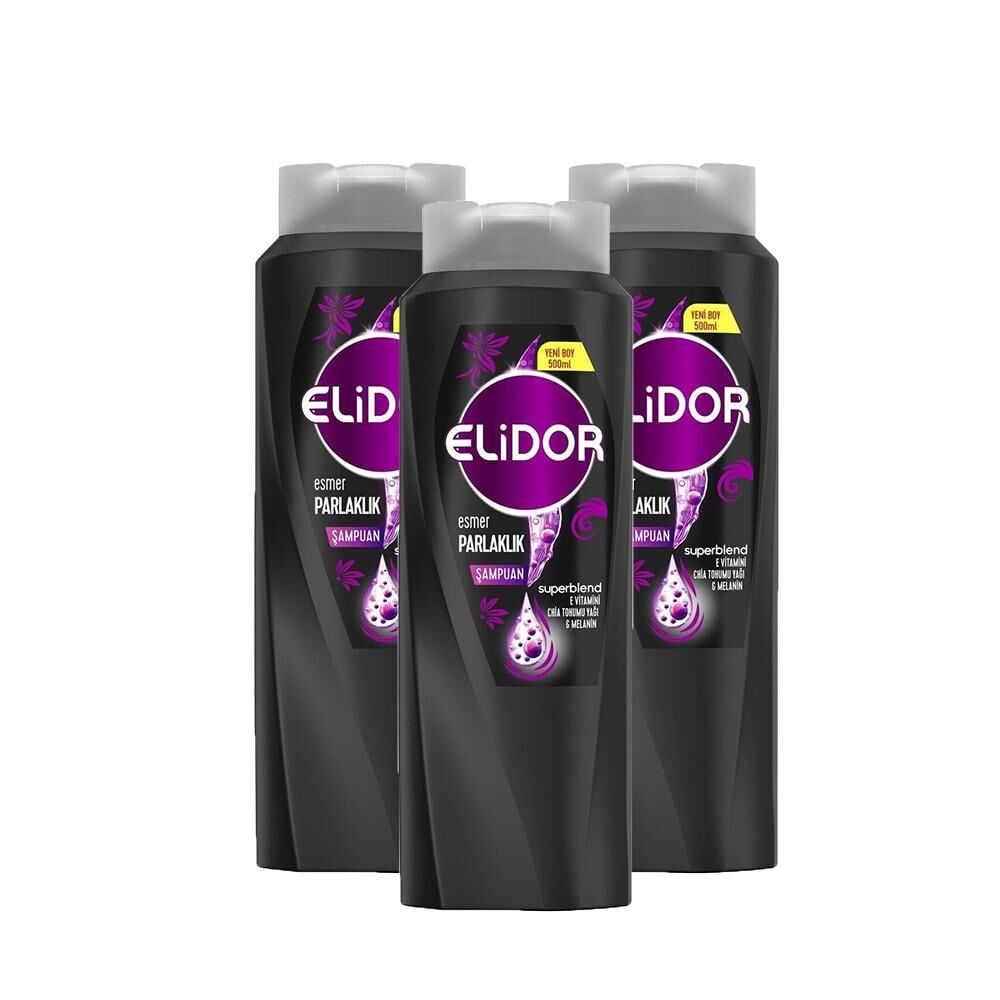 Elidor Superblend Saç Bakım Şampuanı Esmer Parlaklık x 3