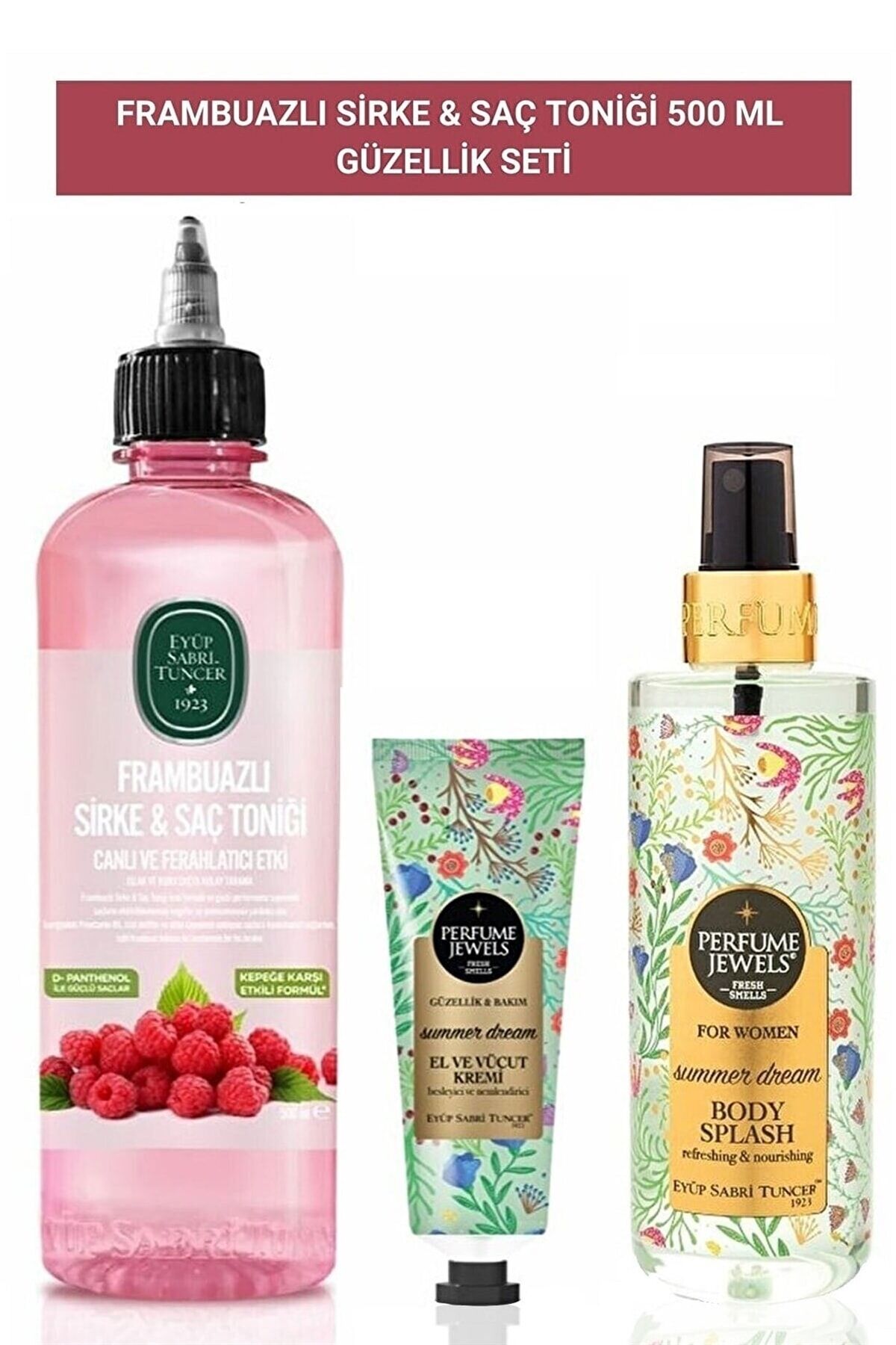Frambuazlı Sirke & Saç Toniği 500 ml, Summer Drem Krem ve Sprey