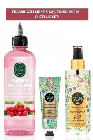 Frambuazlı Sirke & Saç Toniği 500 ml, Summer Drem Krem ve Sprey
