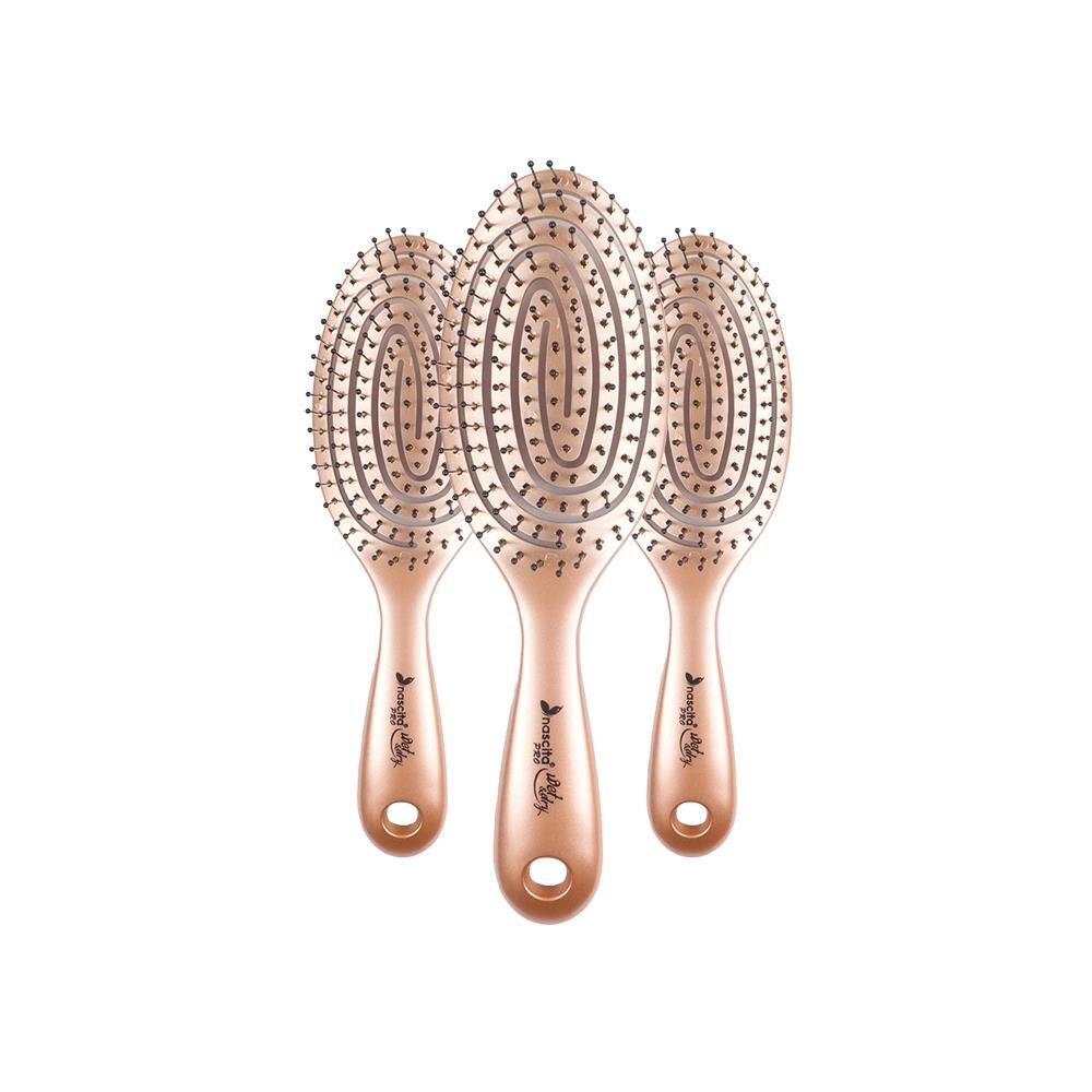 Nascita Üç Boyutlu Oval Saç Fırçası Kahverengi x 3