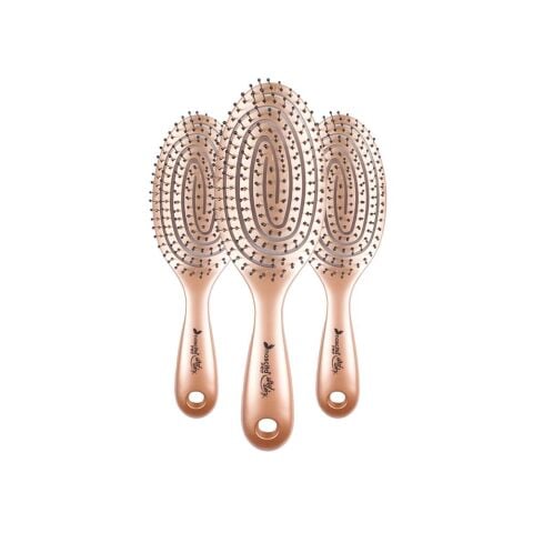 Nascita Üç Boyutlu Oval Saç Fırçası Kahverengi x 3