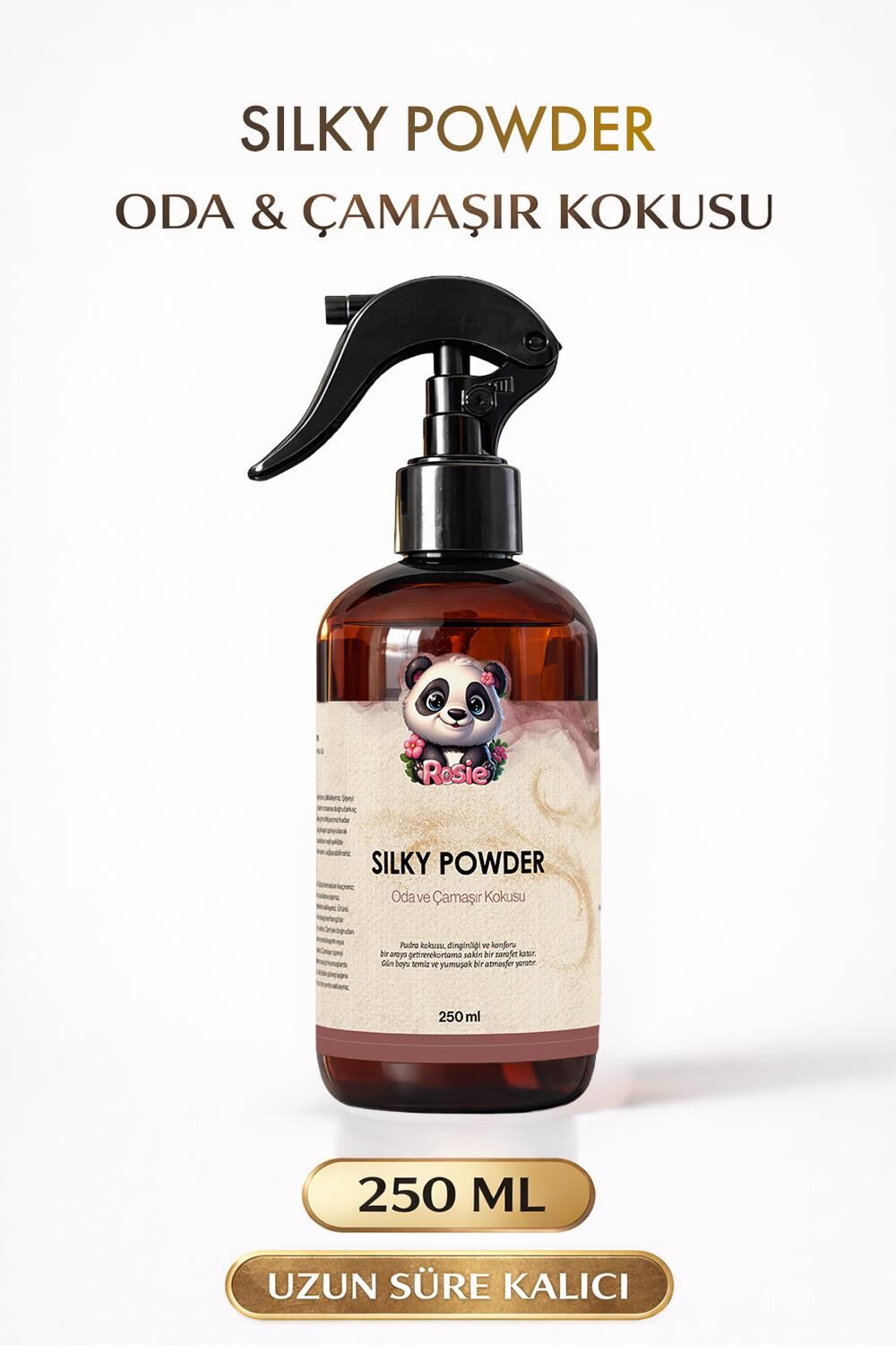 Rosie Silky Powder 250 ml Sprey Ortam ve Kumaş Kokusu, Bebek Pudrası Kokulu Ev ve Tekstil Parfümü