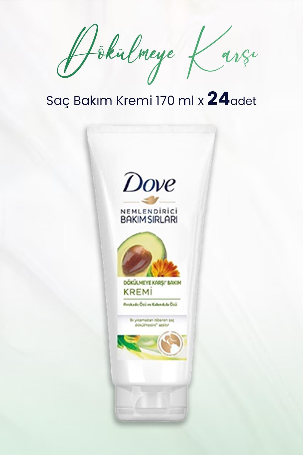 Dove Nemlendirici Bakım Sırları Dökülmeye Karşı Saç Bakım Kremi 170 ml x 24 Adet