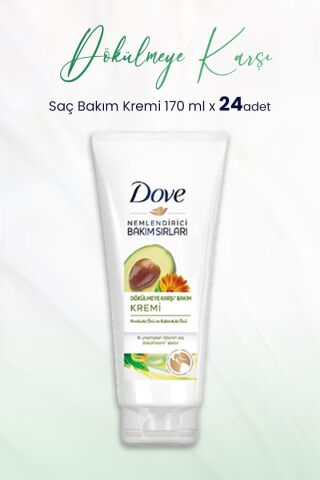 Dove Nemlendirici Bakım Sırları Dökülmeye Karşı Saç Bakım Kremi 170 ml x 24 Adet