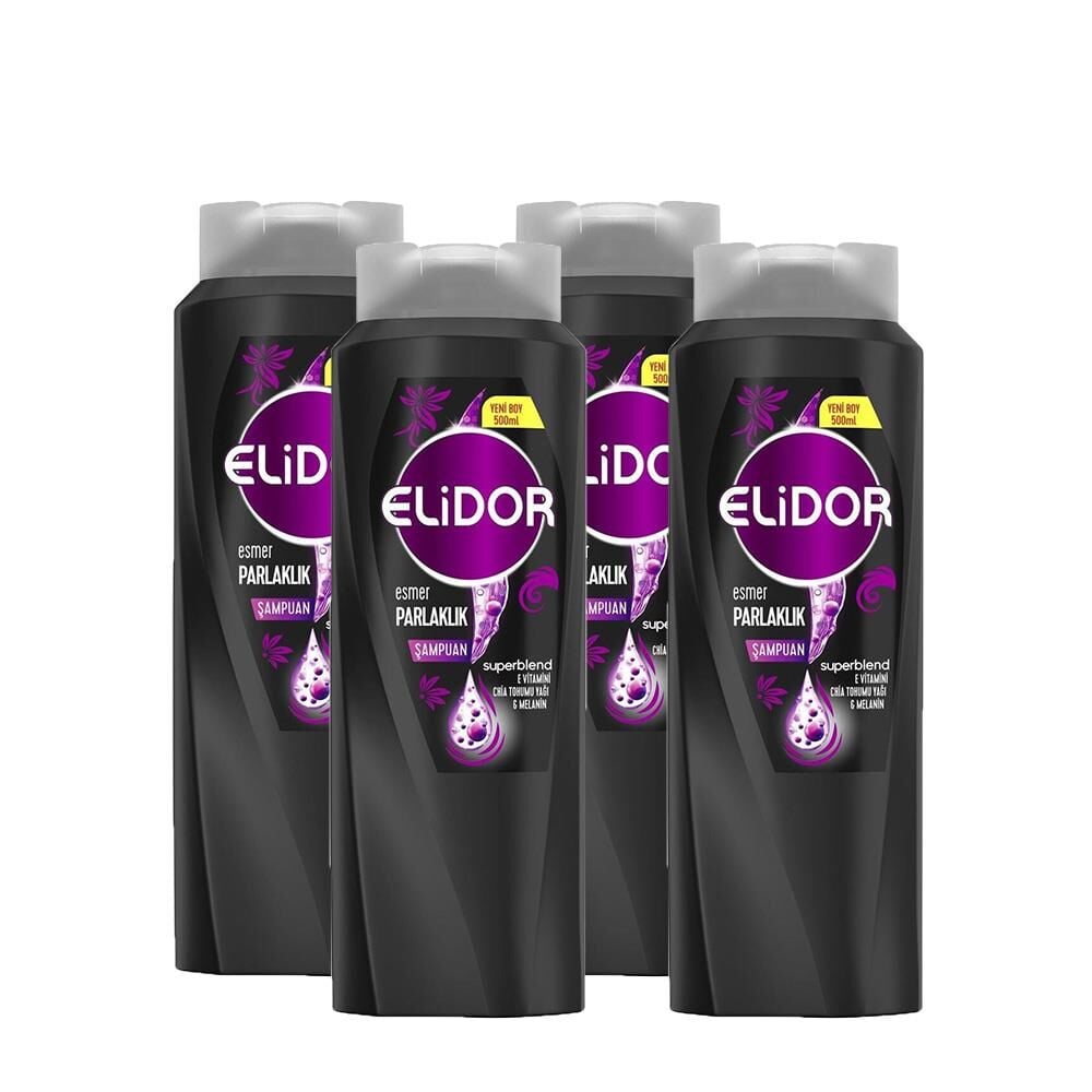 Elidor Superblend Saç Bakım Şampuanı Esmer Parlaklık x 4