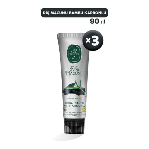 Eyüp Sabri Tuncer Diş Macunu Bambu Karbonlu 90 ml x 3