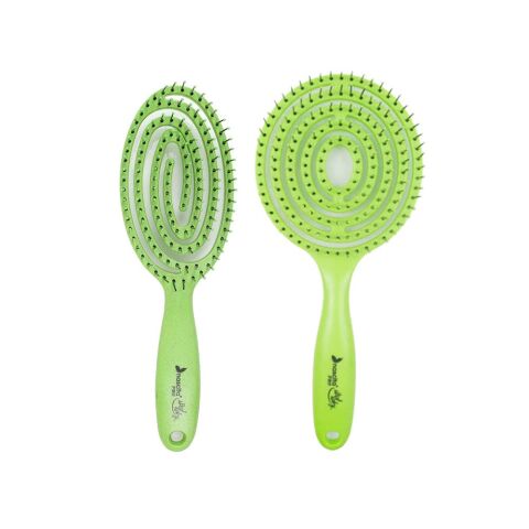 Nascita Üç Boyutlu Yeşil Flexible Saç Fırçası ve Saç Fırçası