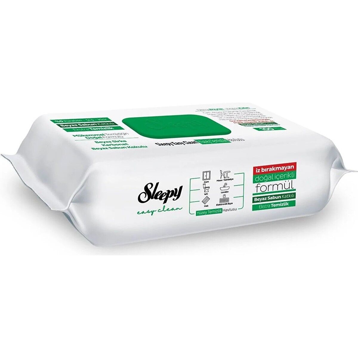 Sleepy Easy Clean Beyaz Sabun Katkılı Yüzey Temizlik Havlusu 3 Paket 300 Yaprak