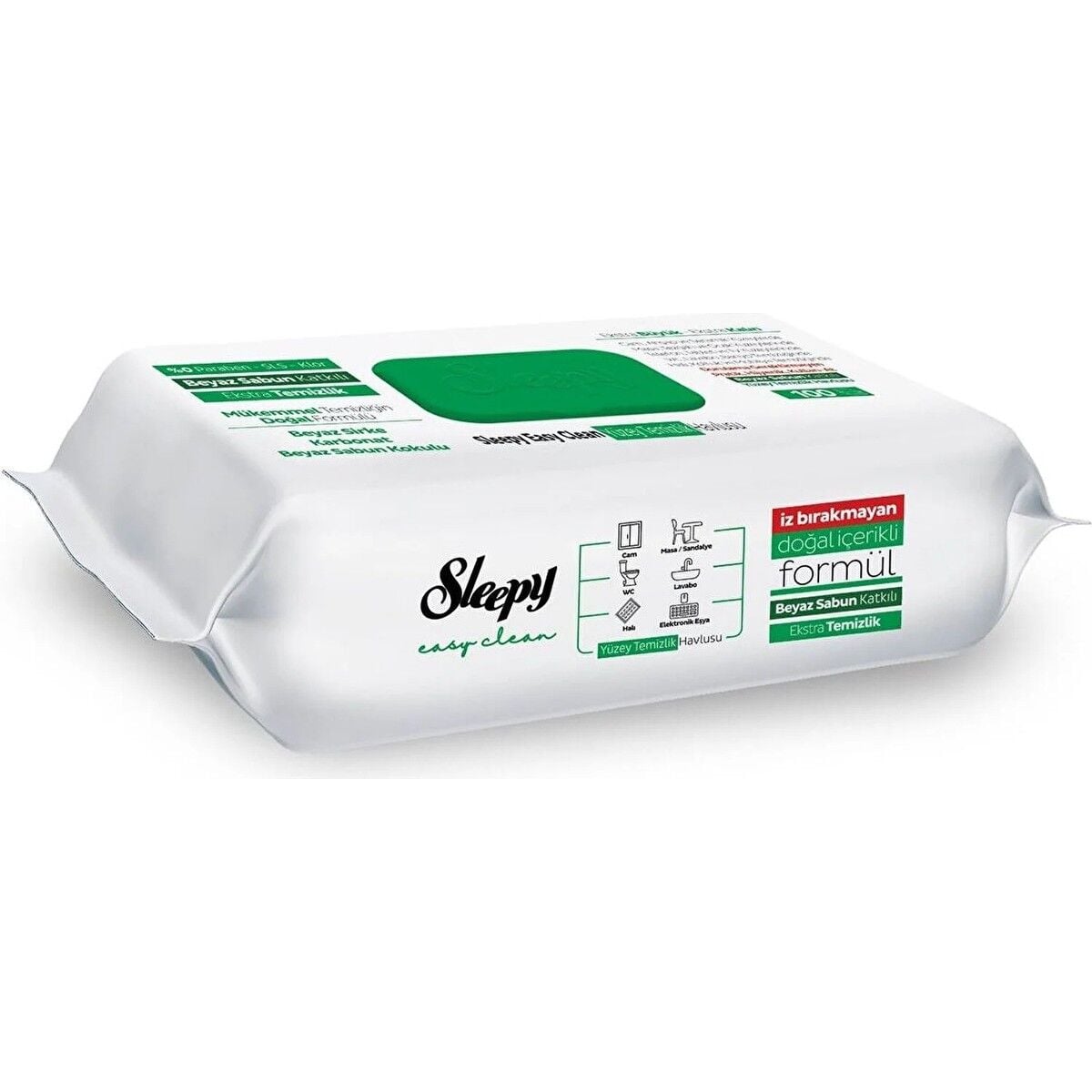 Sleepy Easy Clean Beyaz Sabun Katkılı Yüzey Temizlik Havlusu 3 Paket 300 Yaprak