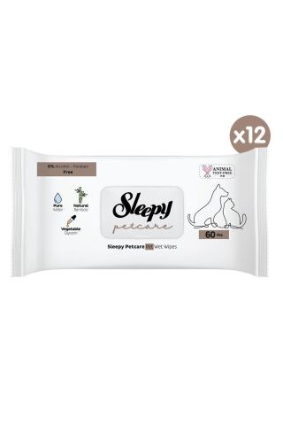 Petcare Evcil Hayvan Islak Havlusu 12x60 Yaprak