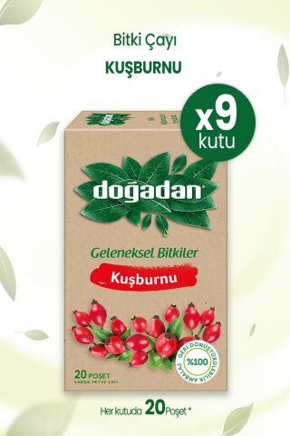 Doğadan Kuşburnu Çayı 20'li x 9 Adet