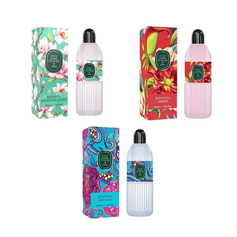 Eyüp Sabri Tuncer Kolonya Okyanus, Manolya Çiçeği ve Amber Pet Şişe 400 ml