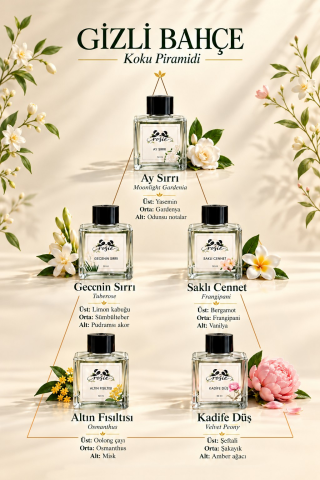 Rosie Gizli Bahçe 5’li Çubuklu Oda Kokusu Hediye Seti 5 x 50 ml – The Secret Garden