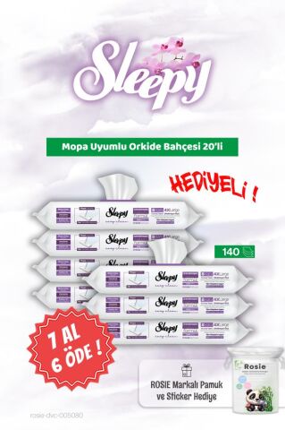 Sleepy Orkide Bahçesi 20'li, 7 AL 6 ÖDE Mopa Uyumlu ve ROSIE