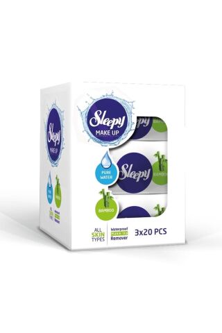 Sleepy Makyaj Temizleme Mendili Bamboo 3x20