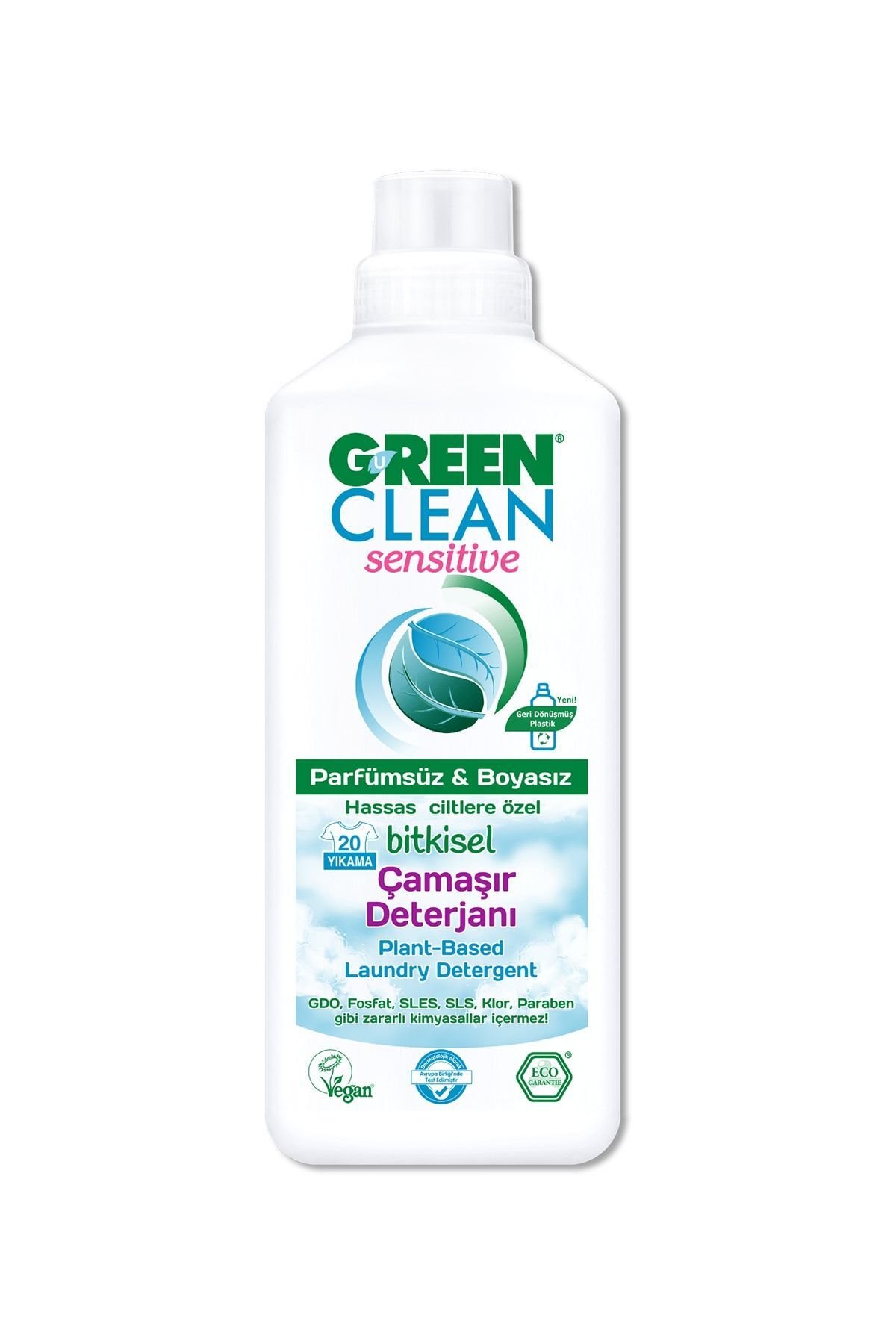 Organik Ve Bitkisel Sensitive Çamaşır Deterjanı 1000 Ml