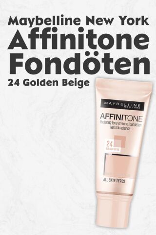 Maybelline New York Affinitone Fondöten 24 Golden Beige