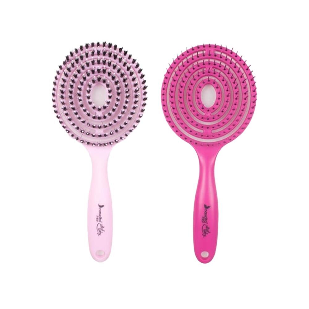 Nascita Üç Boyutlu Saç Fırçası Pudra Pembe ve Şeker Pembe