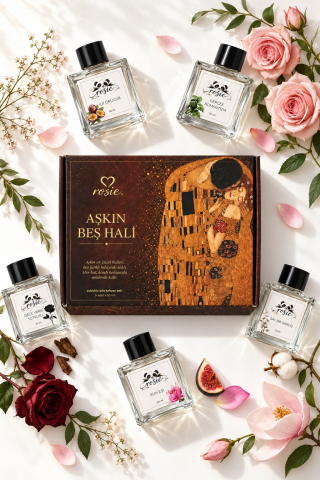 Rosie Aşkın Beş Hâli 5’li Çubuklu Oda Kokusu Hediye Seti 5 x 50 ml
