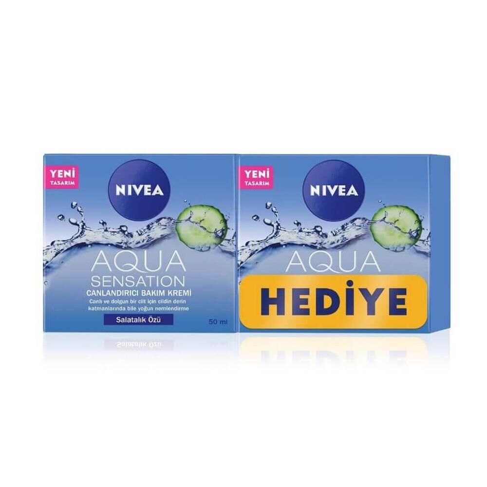 Nivea Aqua Sensation Salatalık Özlü Canlandırıcı Bakım Kremi x 2 Adet