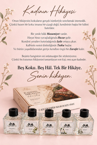 Rosie Kadının Hikâyesi 5’li Çubuklu Oda Kokusu Hediye Seti 5 x 50 ml