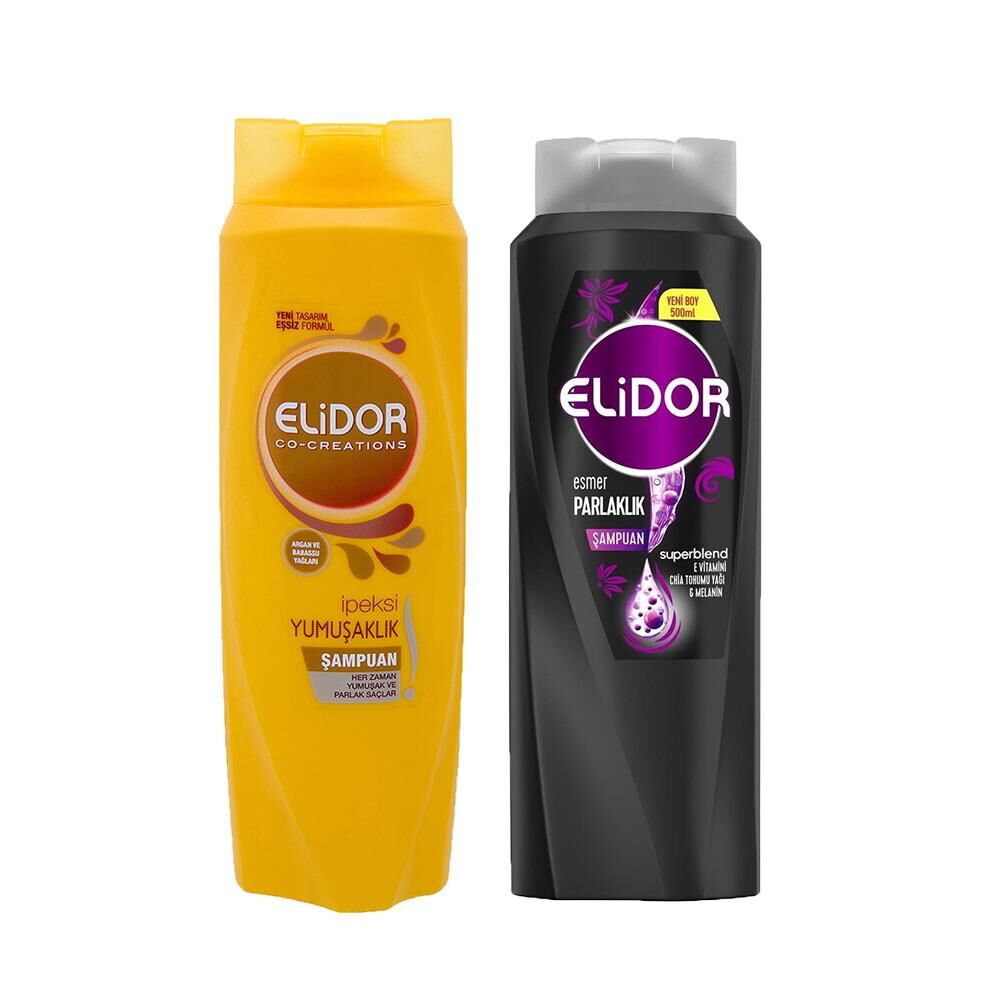 Elidor Superblend Saç Bakım Şampuanı İpeksi Yumuşaklık ve Esmer Parlaklık