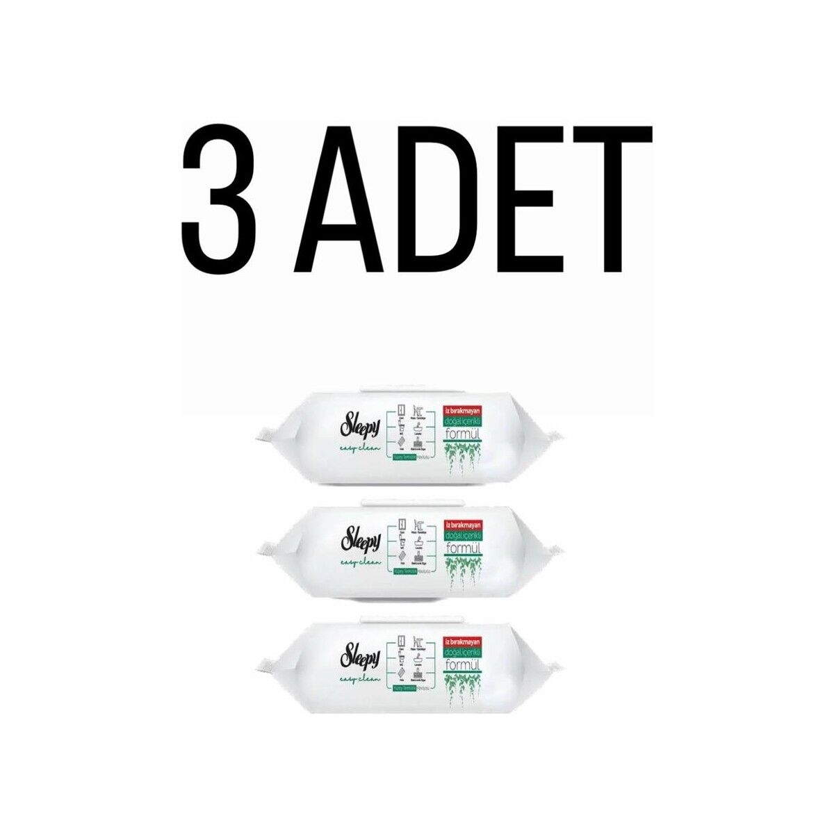Sleepy Yüzey Temizlik Mendili 100' Lü 3 Paket 300 Yaprak