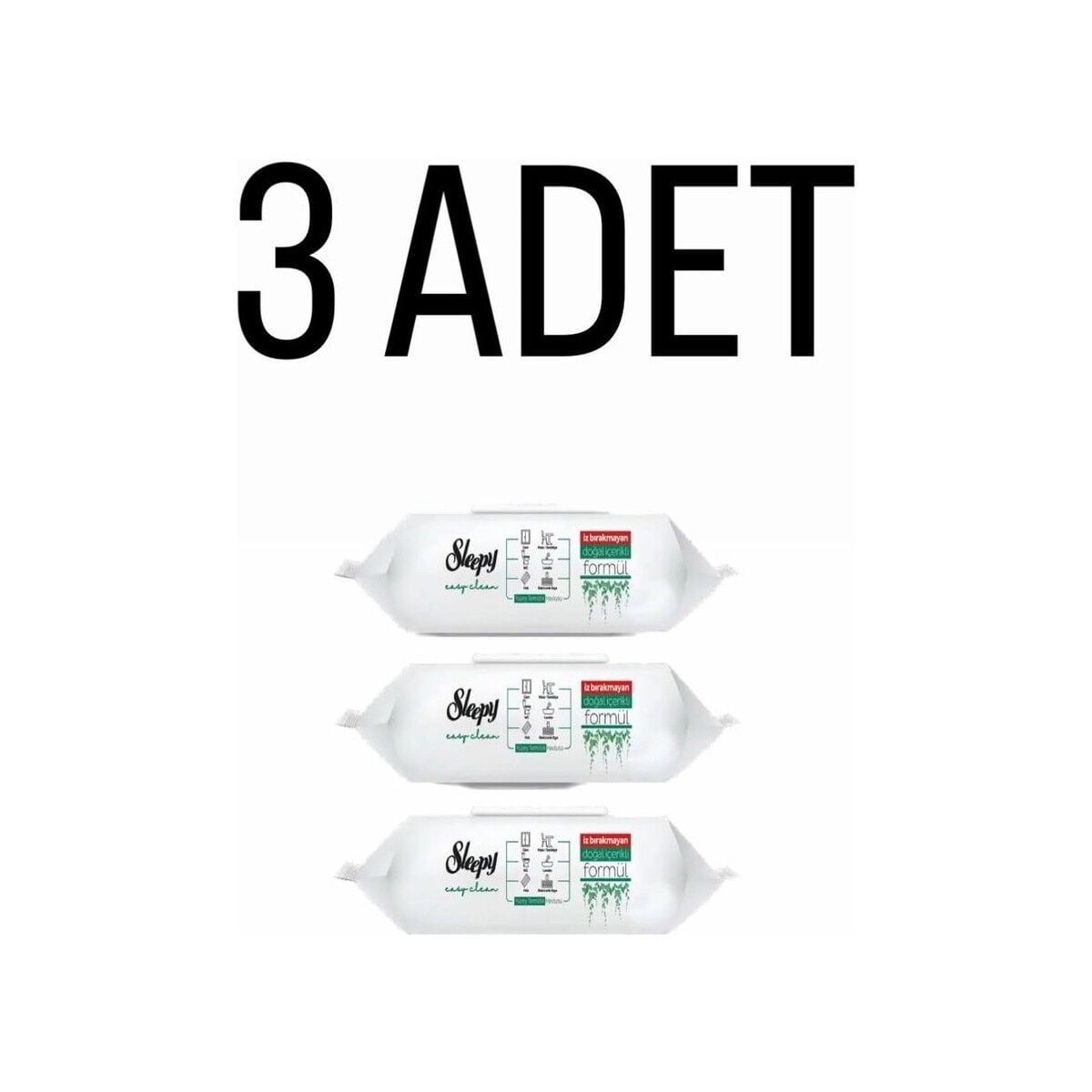 Sleepy Yüzey Temizlik Mendili 100' Lü 3 Paket 300 Yaprak