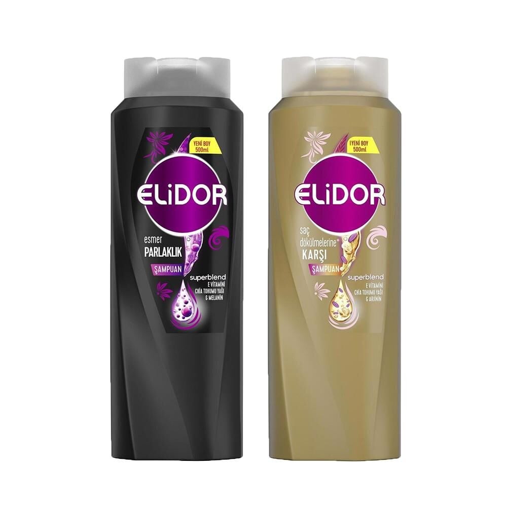 Elidor Superblend Saç Bakım Şampuanı Esmer Parlaklık ve Saç Dökülmelerine Karşı