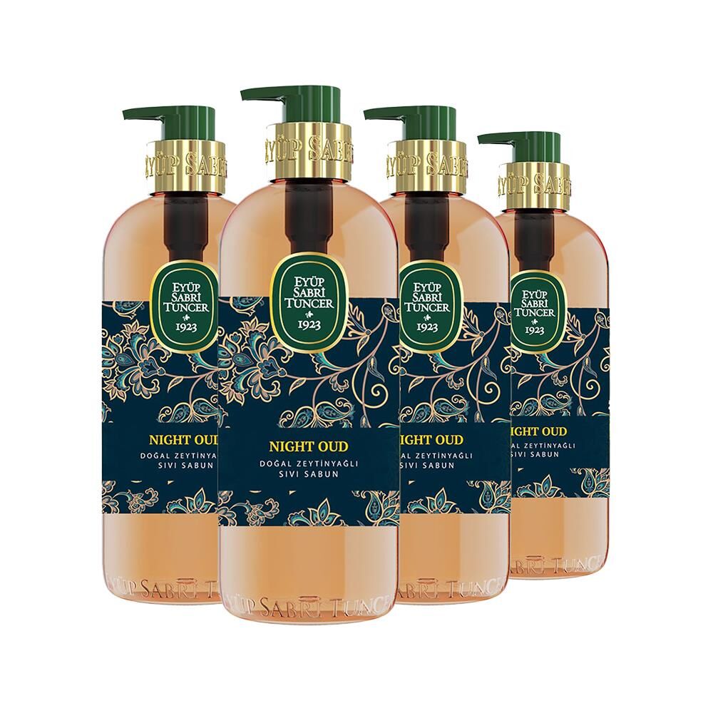 Eyüp Sabri Tuncer Night Oud Doğal Zeytinyağlı Sıvı Sabun 500 ml x 4