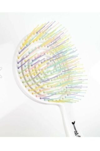 Nascita Üç Boyutlu Oval Saç Fırçası Beyaz ve Pembe