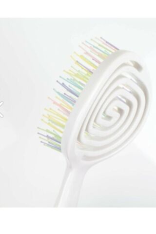 Nascita Üç Boyutlu Oval Saç Fırçası Beyaz ve Pembe