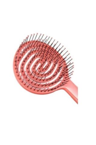 Nascita Üç Boyutlu Oval Saç Fırçası Beyaz ve Pembe