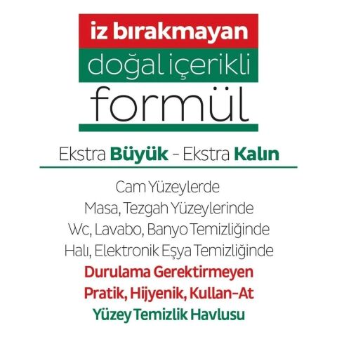 Sleepy Easy Clean Yüzey Temizlik Havlusu 100' Lü (2ADET)