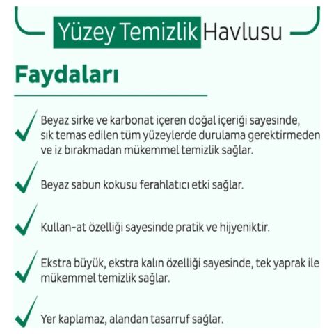 Sleepy Easy Clean Yüzey Temizlik Havlusu 100' Lü (2ADET)