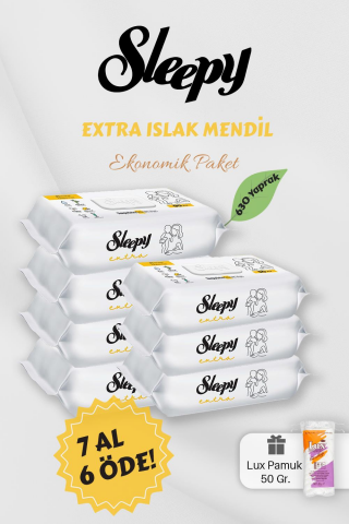 Sleepy Extra Islak Bebek Havlusu 7 AL 6 Öde Hediyeli