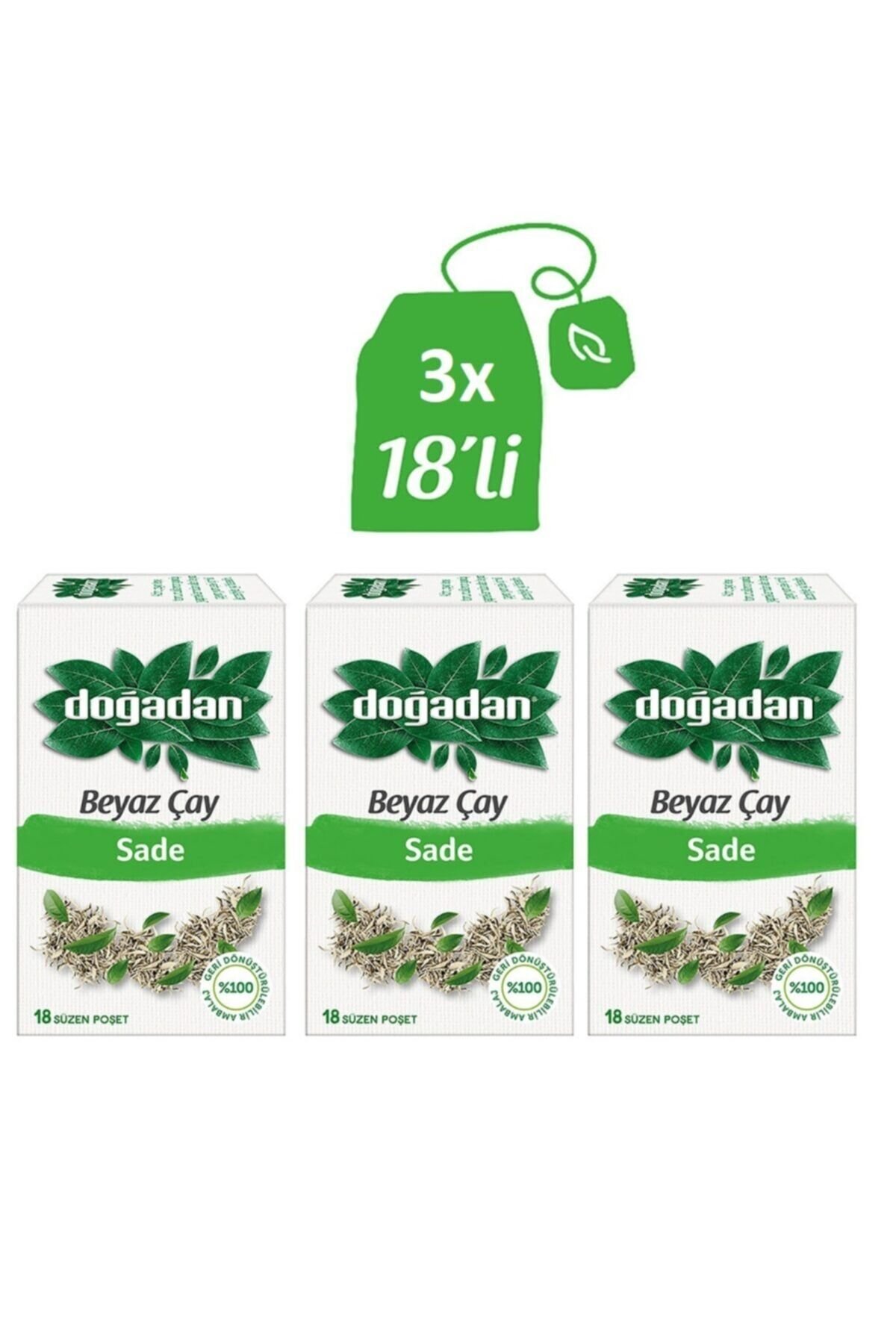 Doğadan Beyaz Çay Sade 28 g x 3