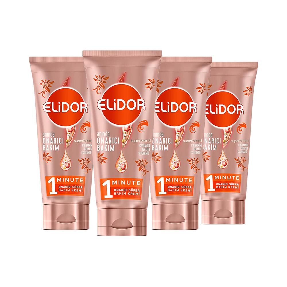Elidor Superblend Onarıcı Süper Bakım Kremi 170 ml x 4