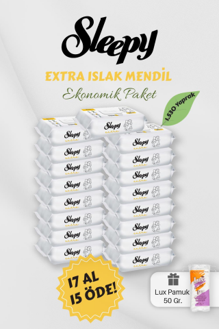 Sleepy Extra Islak Bebek Havlusu  17 AL 15 Öde Hediyeli