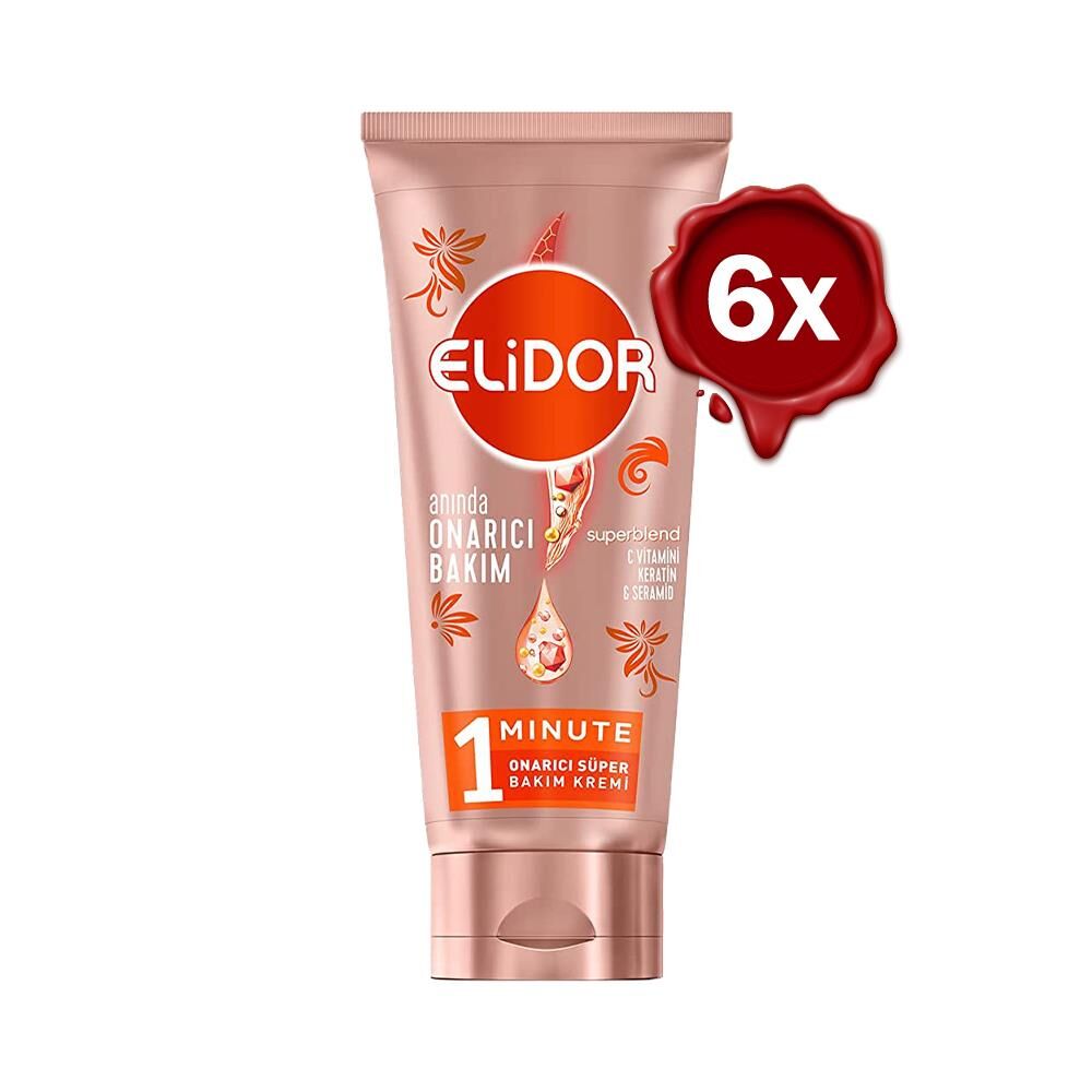 Elidor Superblend Onarıcı Süper Bakım Kremi 170 ml x 6