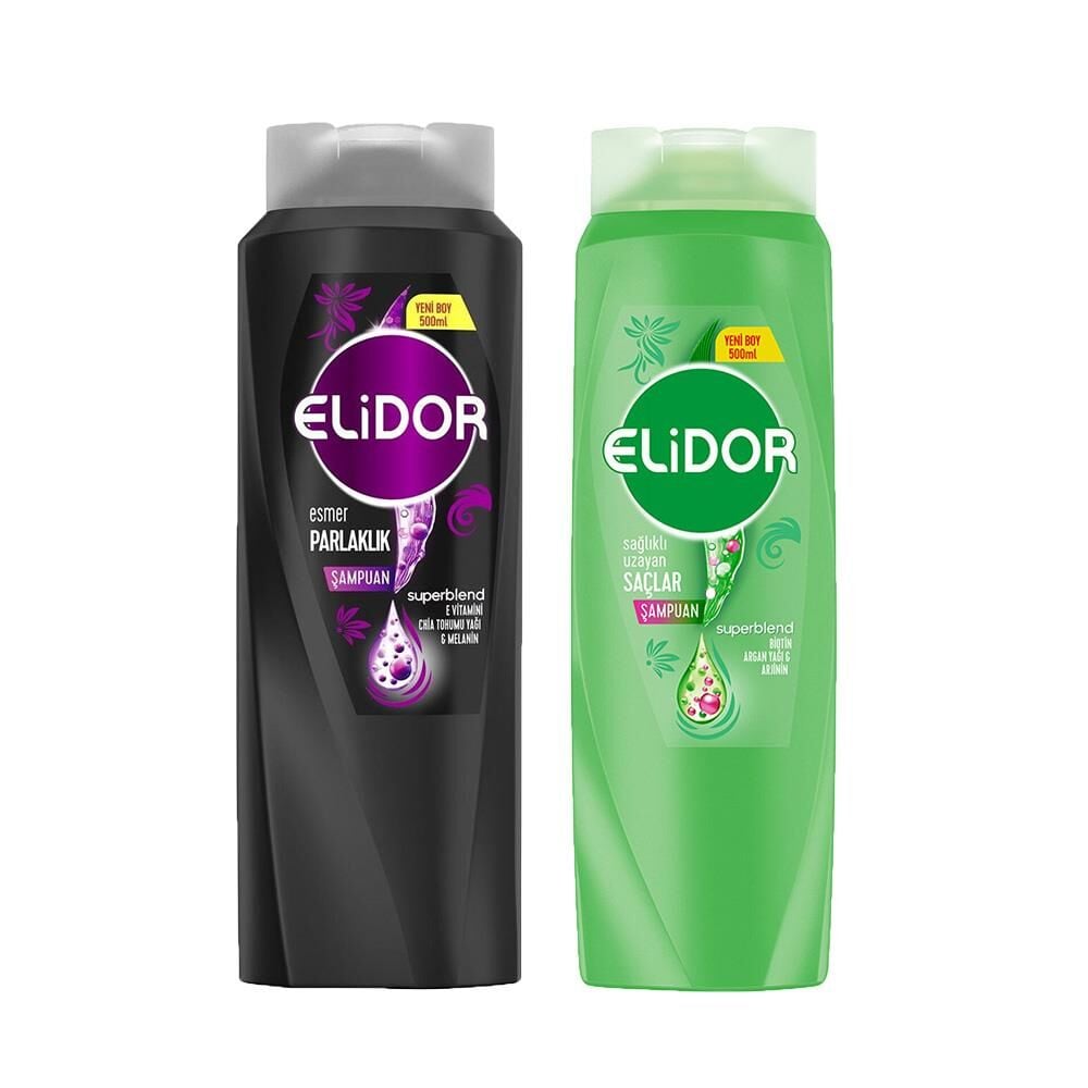 Elidor Superblend Saç Bakım Şampuanı Esmer Parlaklık ve Sağlıklı Uzayan Saçlar