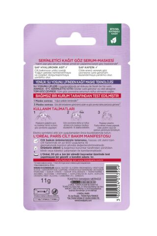 Loreal Revitalift Filler Göz Serum Maskesi X 5 ve Micellar Makyaj Temizleme Suyu