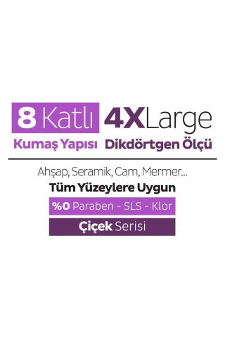Sleepy Easy Clean Orkide Bahçesi Mopa Uyumlu Yer Temizlik Havlusu 6X20 (120 Yaprak)