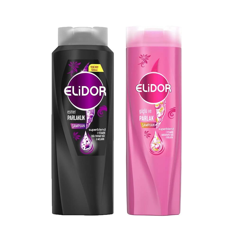 Elidor Superblend Saç Bakım Şampuanı Esmer Parlaklık ve Güçlü Parlak