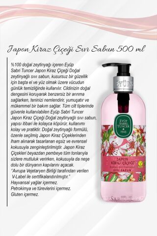 Japon Kiraz Çiçeği Sıvı Sabun 500 ML 5 Al 4 Öde ve Rosie Pamuk