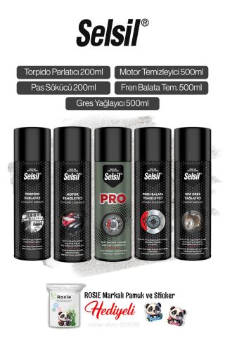 Selsil Araba Temizleme Paketi 5'li ve Rosie