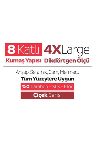 Sleepy Easy Clean Kiraz Çiçeği Mopa Uyumlu Yer Temizlik Havlusu 6X20 (120 Yaprak)