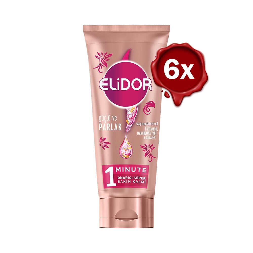 Elidor Superblend Güçlü ve Parlak Süper Bakım Kremi 170 ml x 6