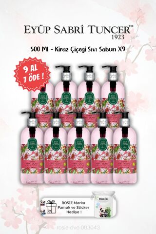 9 AL 7 ÖDE Japon Kiraz Çiçeği 500 Ml Sıvı Sabun ve ROSIE Hediyeli