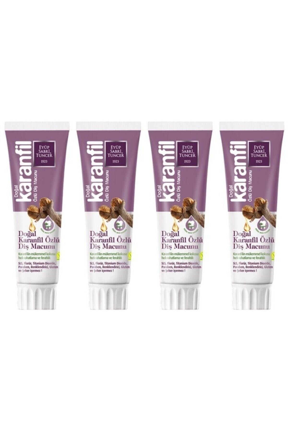 Eyüp Sabri Tuncer Karanfil Özlü Diş Macunu 75 ml x 4 Adet